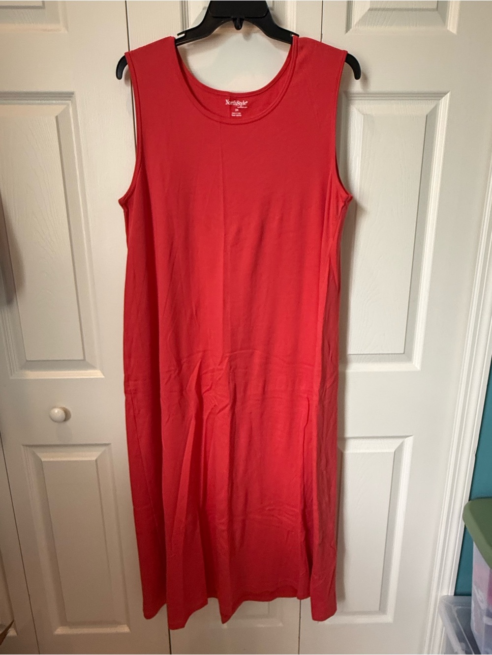 # NorthStyle 2X Sleeveless Red Maxi Dress